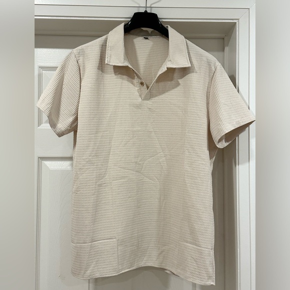 BUNDLE & SAVE: Men's Waffle Knit Polo Trio - Stylish Comfort! - Picture 3 of 3